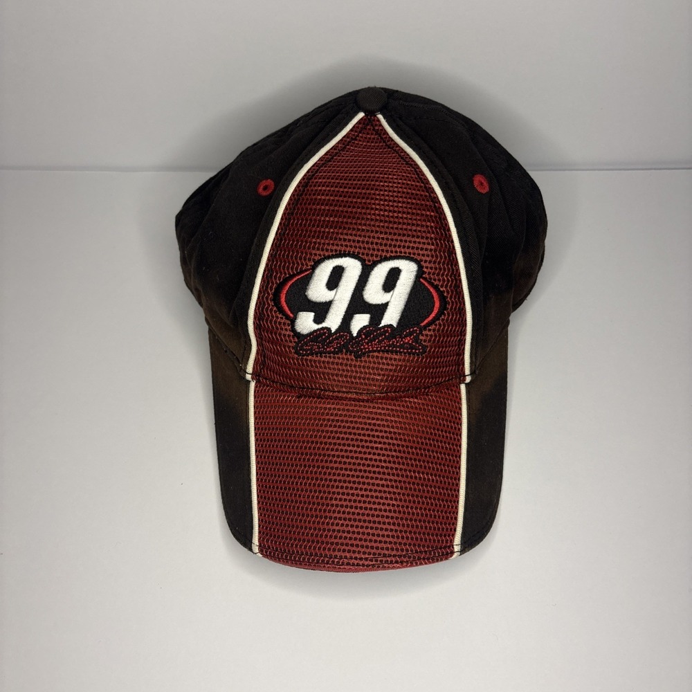 Carl Edwards 99 Hat Cap NASCAR Red Black Adjustable‎ Team Caliber OSFM Stitched